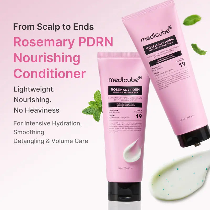 Rosemary PDRN Hair & Scalp Care Set | Full 2–6 Step Routine for Thinning, Dry, Oily & Damaged Hair