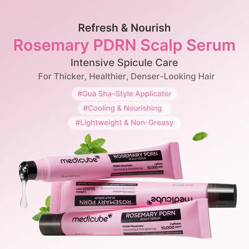 Rosemary PDRN Hair & Scalp Care Set | Full 2–6 Step Routine for Thinning, Dry, Oily & Damaged Hair