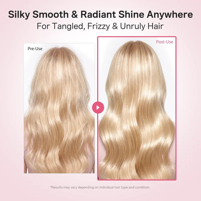 Ribbon Cherry Glass Hair Brush – Gentle Detangling Brush for Curly, Dry & Damaged Hair